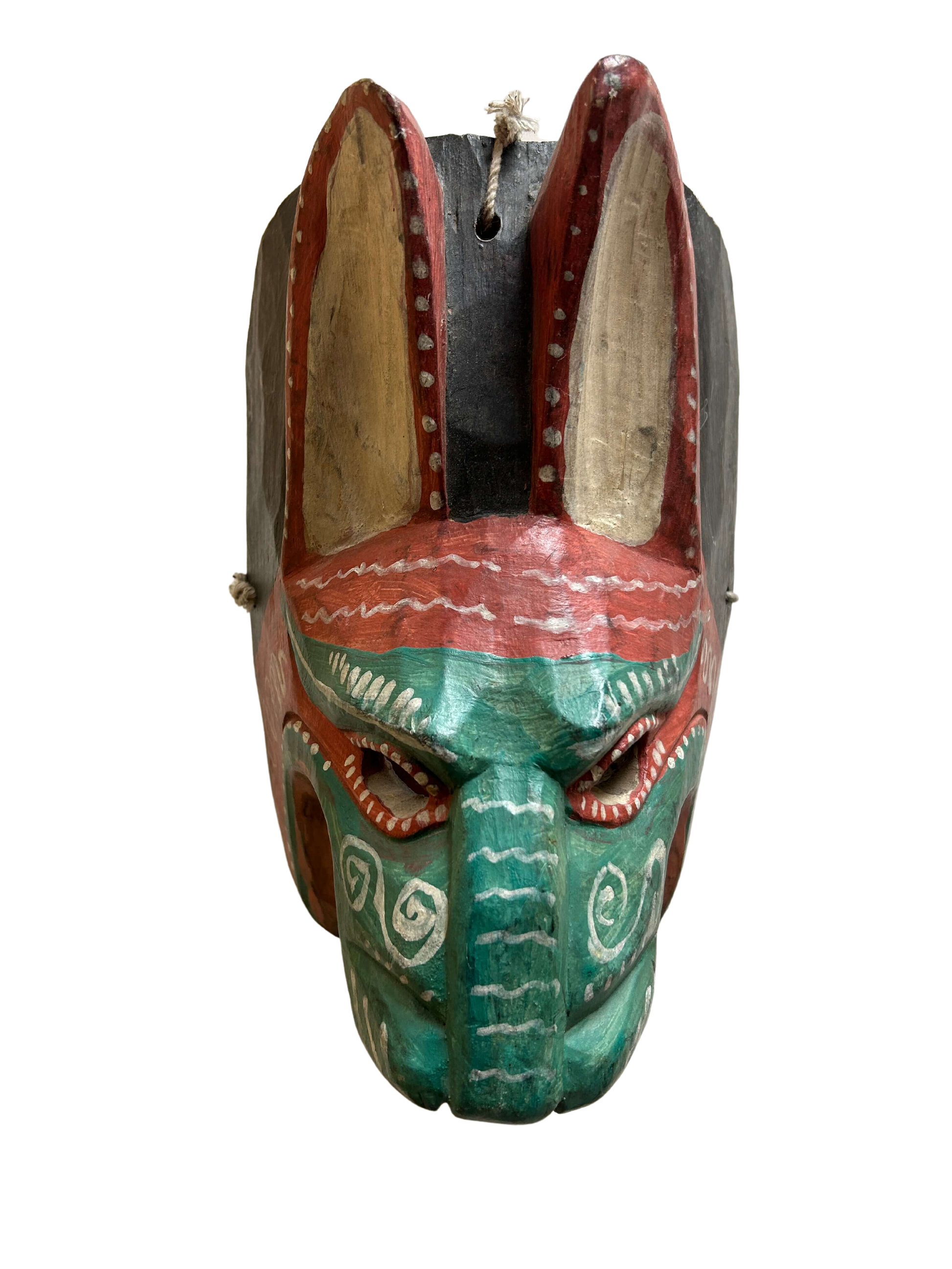 This wood-crafted Art Mask, brilliantly melding metal and wood with bronze and titanium accents, functions as both a fashion accessory and an emblem of artistic expression; its handle enhances its allure, making it a treasured addition for collectors and art enthusiasts, available at the hearing clinic at Allard Audiology.