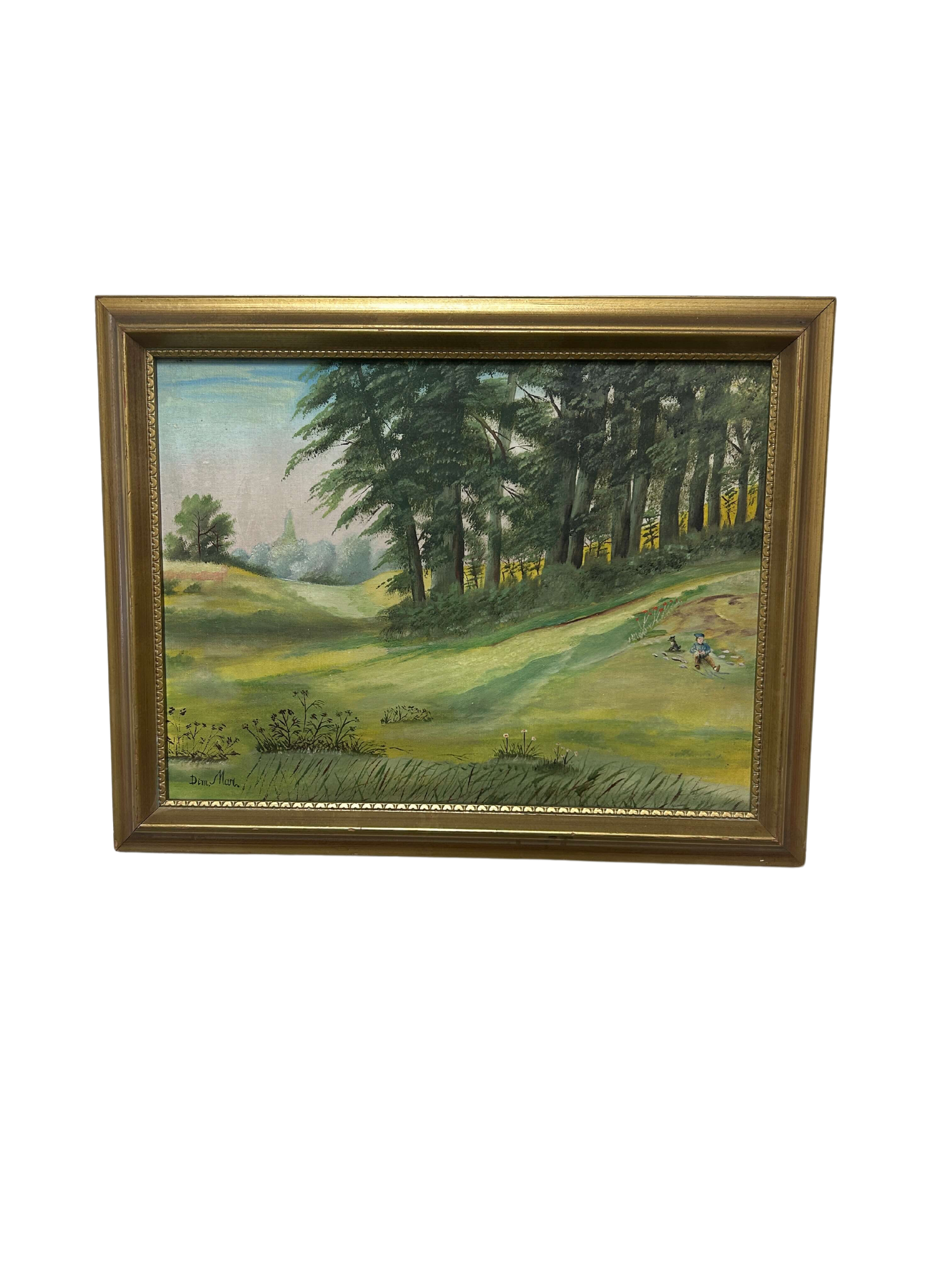 This painting masterfully depicts nature's lush splendor, with the resilient tree symbolizing tranquility and our bond to the earth. Encased in a refined frame, it stands as a tribute to art's power to evoke environmental reverence. Available at the hearing clinic at Allard Audiology.
