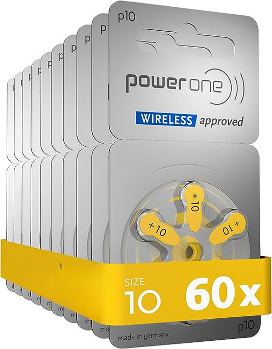 Power One Battery 10 (Box of 10 Packages) 2X2X4